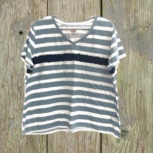 ❤️3/$30 Style & Co. striped tee. 1X